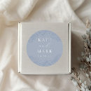 Search for delicate wedding stickers Dusty blue