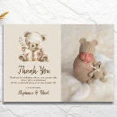 Search for bear baby shower thank you cards Simple