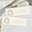 Search for ivory wedding return address labels Script calligraphy typography