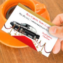 Search for black and red auto business cards Car rental