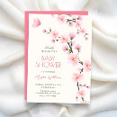 Search for cherry blossom baby shower invitations Flower