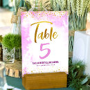 Search for quinceanera table cards Watercolor