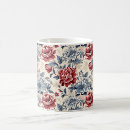 Search for blue toile mugs Flowers