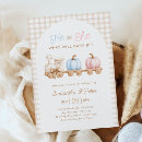 Search for pumpkin gender reveal invitations Fall baby shower