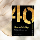 Search for surprise dinner invitations Glitter gold