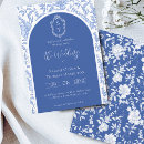 Search for something blue wedding invitations Botanical