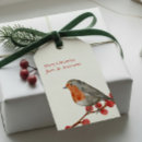Search for christmas robin gift tags Red berries