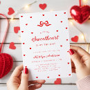 Search for little sweetheart baby shower invitations Pink and red