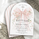 Search for pastel christening invitations Floral
