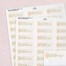 Search for pink and orange return address labels Green