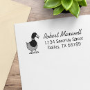 Search for duck rubber stamps Return address