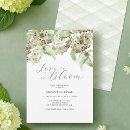 Search for hydrangea bridal shower invitations Green and white