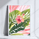 Search for hibiscus flower posters Watercolor