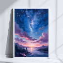 Search for purple night sky posters Lake
