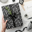 Search for bow wrapping paper Black and white
