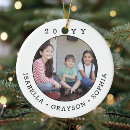 Search for happiness christmas tree decorations Double sided