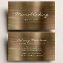 Search for microblading business cards Gold
