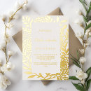 Search for ivory and gold 50th birthday invitations Floral