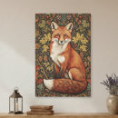 Search for woodland animals canvas prints Red fox