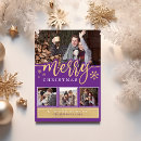 Search for purple and gold christmas cards Photo collage