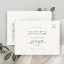 Search for monogram save the date postcards Typography