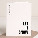 Search for let it snow christmas cards Black and white