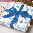 Search for boho baby wrapping paper Blue
