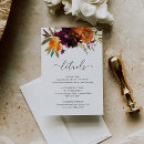 Search for floral wedding enclosure cards Burnt orange