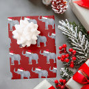 Search for elephant wrapping paper Red