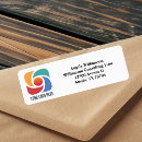 Search for simple monogram return address labels Corporate