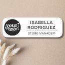Search for employee with logo name tags Promotional items