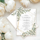 Search for geometric greenery wedding invitations Botanical