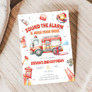 Search for fire fighter birthday invitations Boy