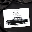 Search for classic car birthday invitations Black