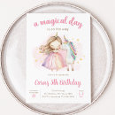 Search for magical day birthday invitations Girl