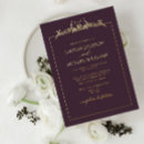Search for purple border wedding invitations Elegant