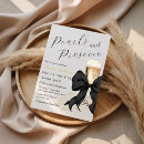 Search for wine glass bridal shower invitations Pearls and prosecco