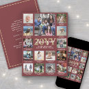 Search for burgundy christmas cards Modern