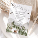Search for pine tree baby shower invitations Let the adventure begin