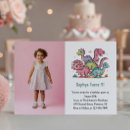 Search for pink dinosaur invitations Three rex