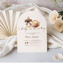 Search for baby is brewing invitations Calligraphy