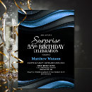 Search for 55th birthday invitations Blue