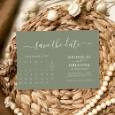 Search for botanical calendar save the dates Greenery