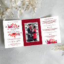 Search for crimson and white wedding invitations Floral
