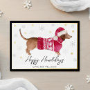 Search for doxie christmas cards Happy howlidays