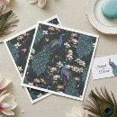 Search for peacock napkins Black