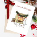 Search for cozy fireplace cards Winter