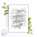 Search for black and white botanical cards Timeless