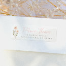 Search for wildflowers return address labels Delicate