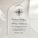 Search for nautical compass wedding invitations Beach